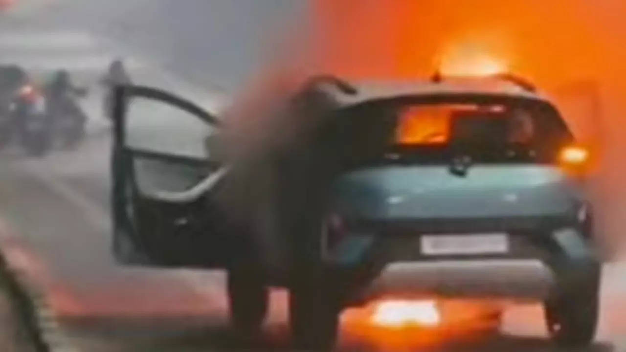 Tata Nexon EV Catches Fire