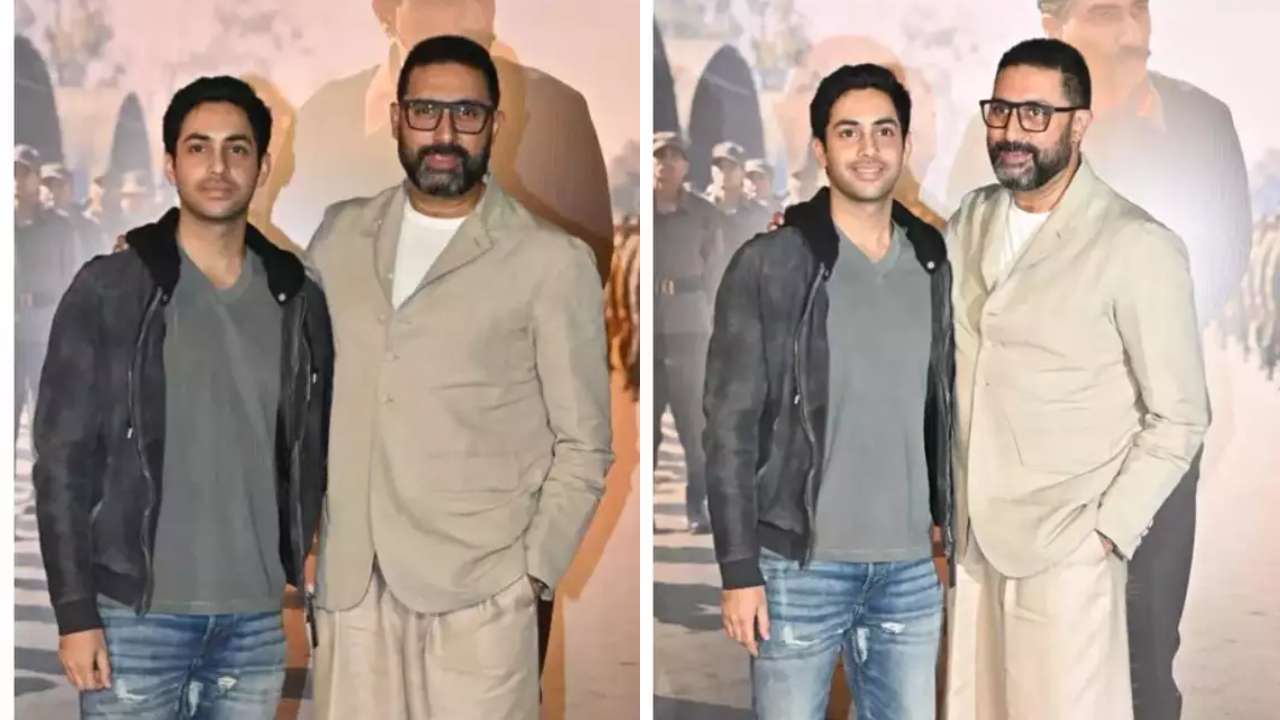 Abhishek Bachchan and Agastya Nanda