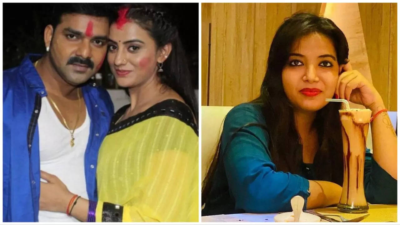 Pawan Singh and Akshara Singh