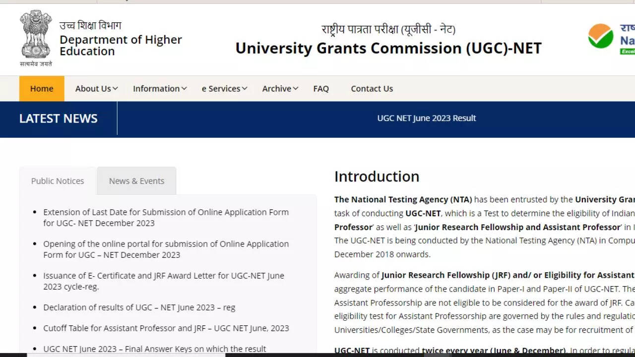 UGC NET Exam City Slip December 2023, UGC NET Exam City Slip Download