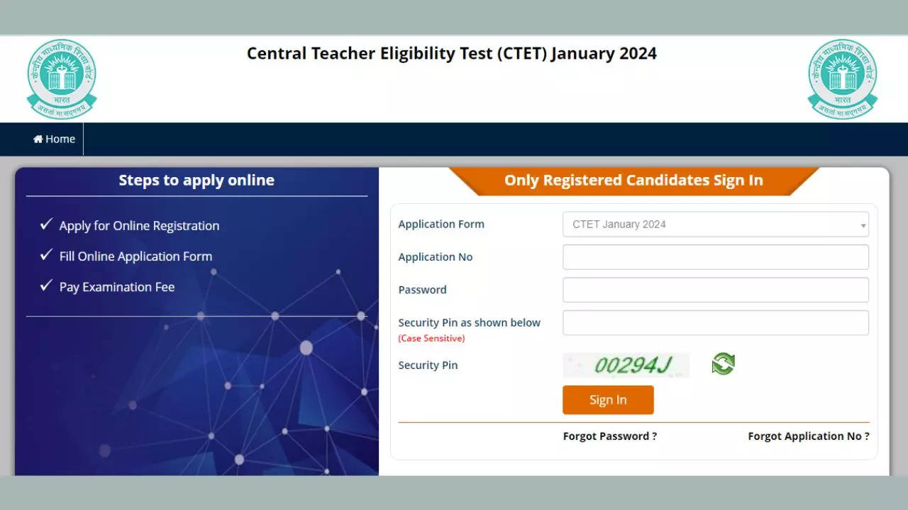 CTET 2024: CBSE CTET Application Correction Window Opens From Today On ...