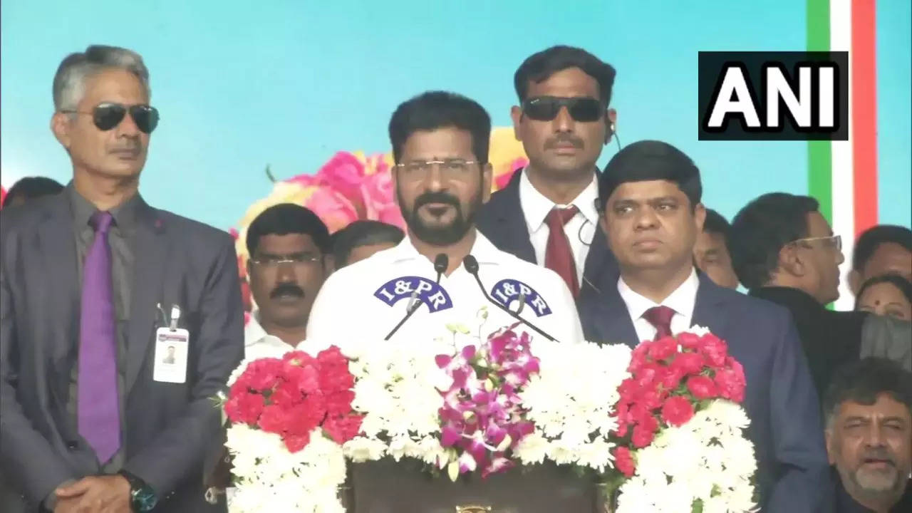 Revanth Reddy takes oath as Telangana CM