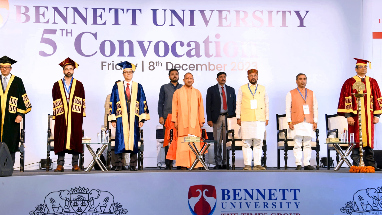 CM Yogi in Bennette University