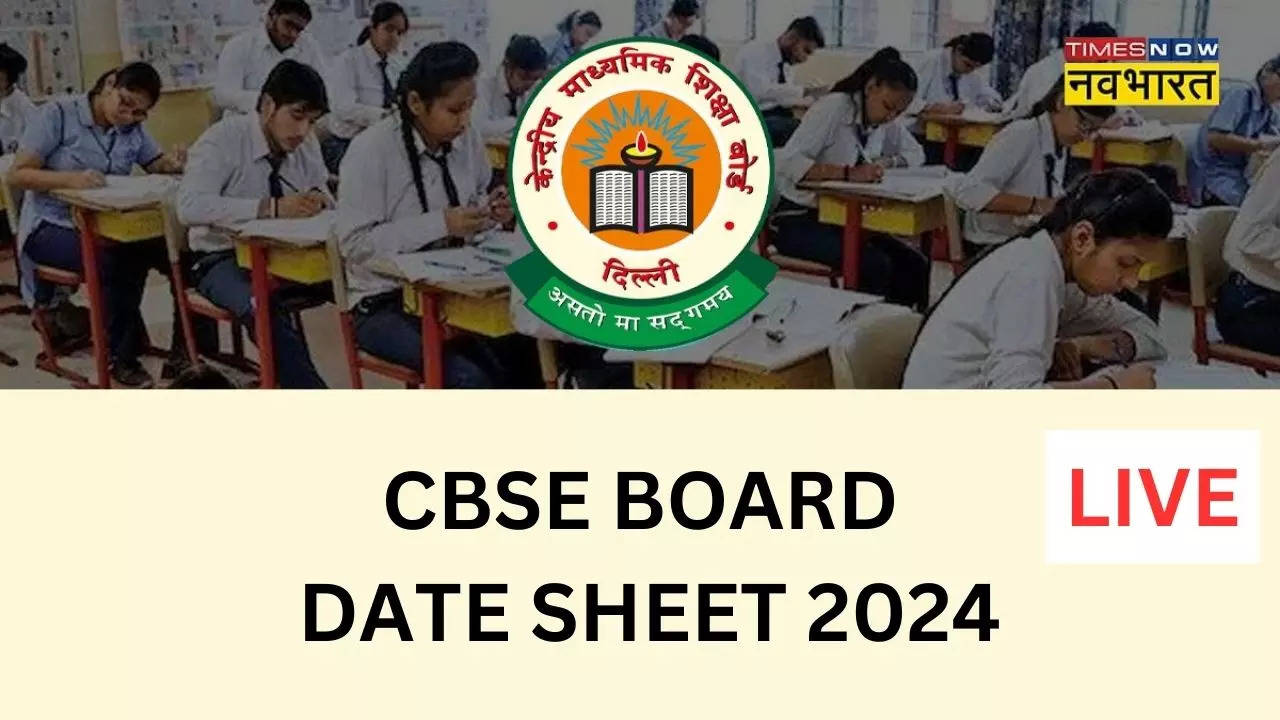 CBSE Class 10th, 12th Date Sheet 2024 soon at cbse.gov.in cbseacademic