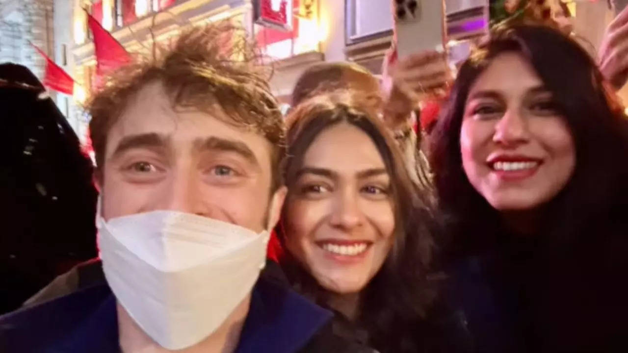 Mrunal Thakur with Daniel Radcliffe