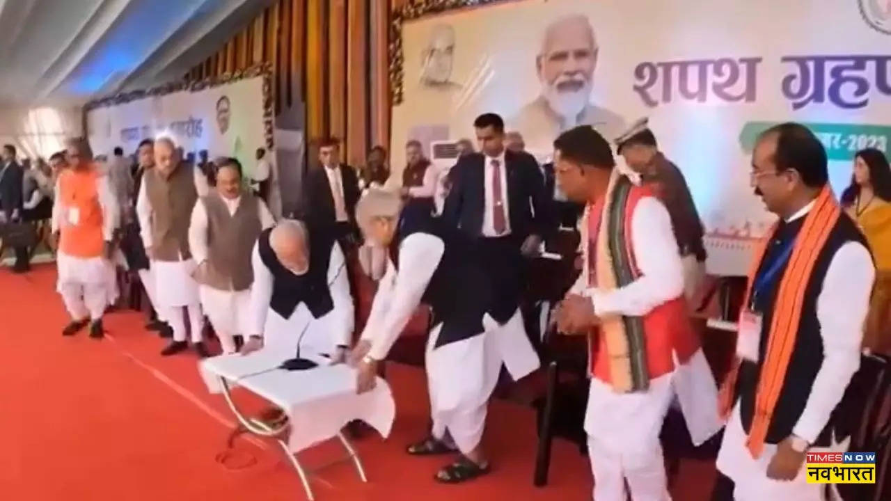 narendra modi table