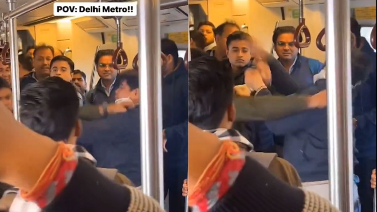 Delhi Metro Fight Video