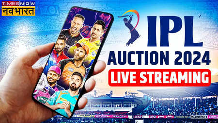 jiocinema TV IPL Auction Live 2024 IPL Nilami Streaming Live OTT App Watch Free Online at jiocinema Hotstar Youtube Hotstar and dd sports channel News Times Now Navbharat