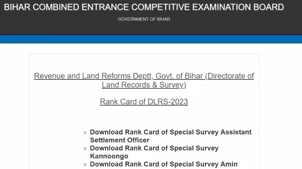 Bihar DLRS Result 2023