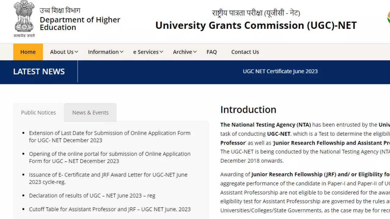 UGC NET Answer Key 2023 December