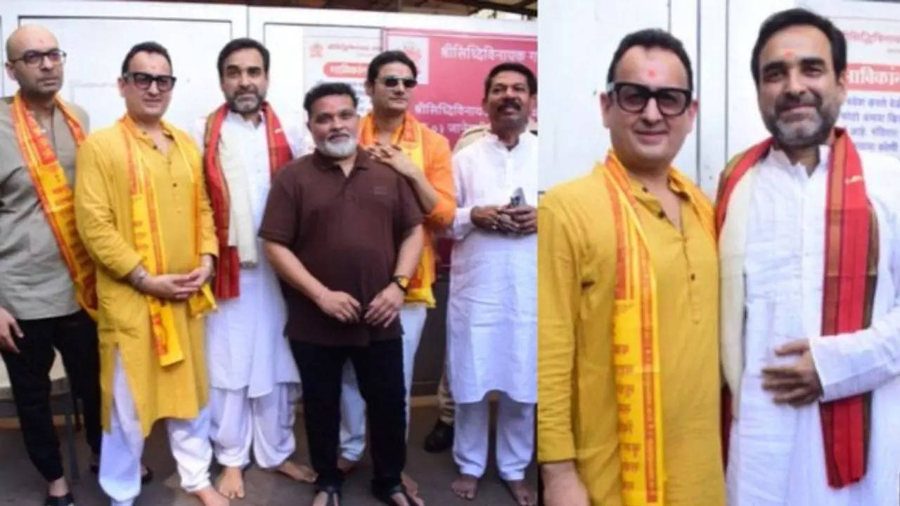 Pankaj Tripathi at Siddhivinayak Temple(Pic Credit: IANS)