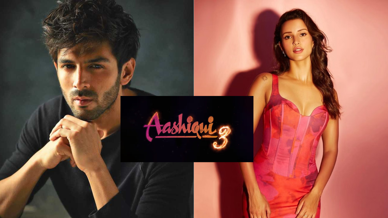 Kartik Aaryan and Tripti Dimri in Aashiqui 3