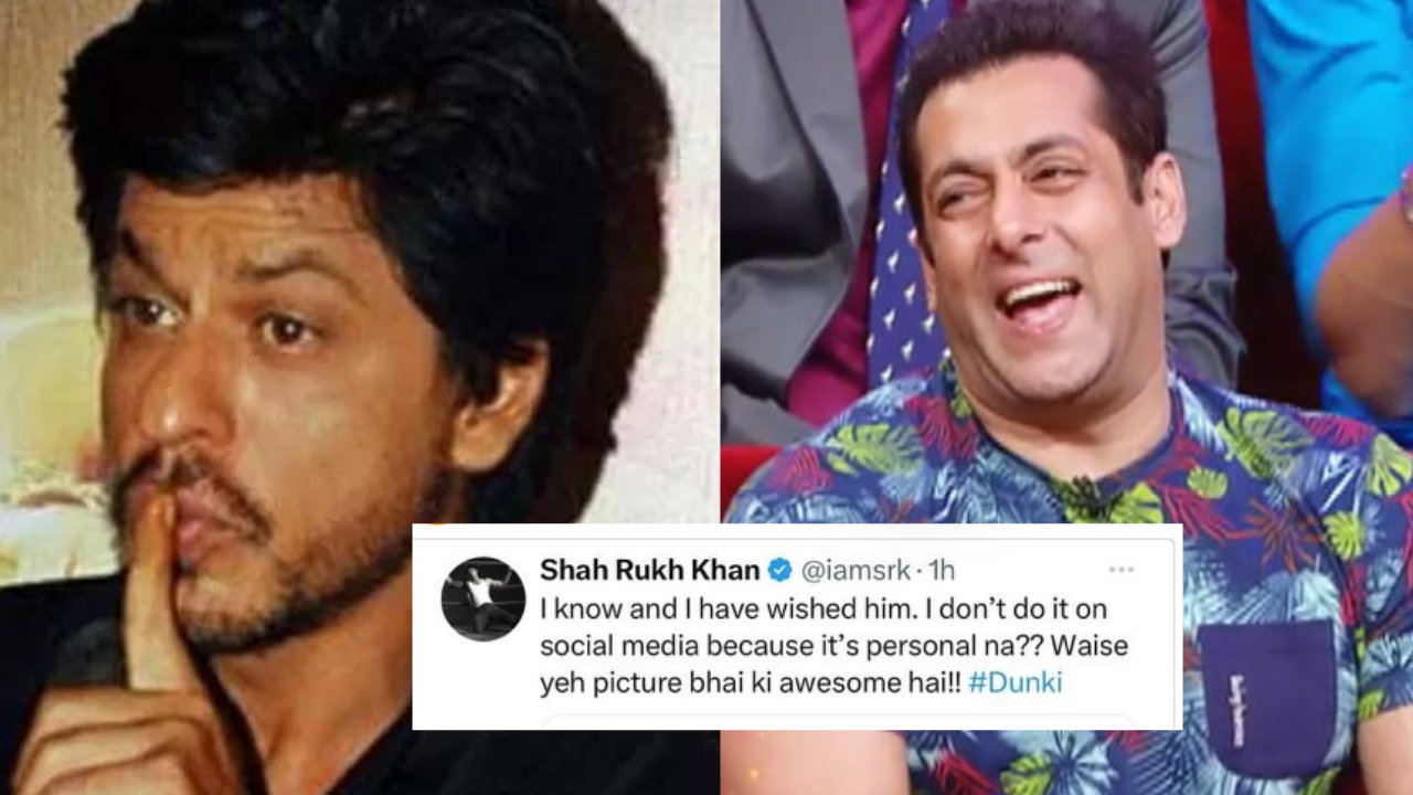 SRK wishing Salman on Bday