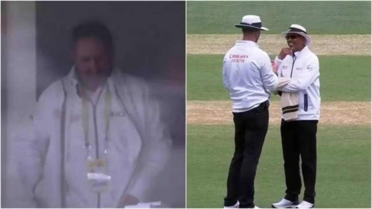 PAK vs AUS 2nd Test, Umpire stuck