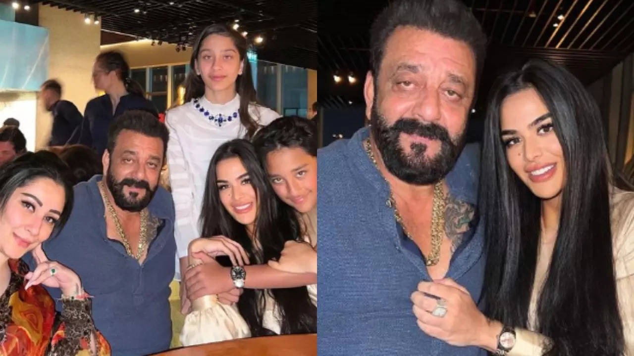 Sanjay Dutt with family celebrate new year