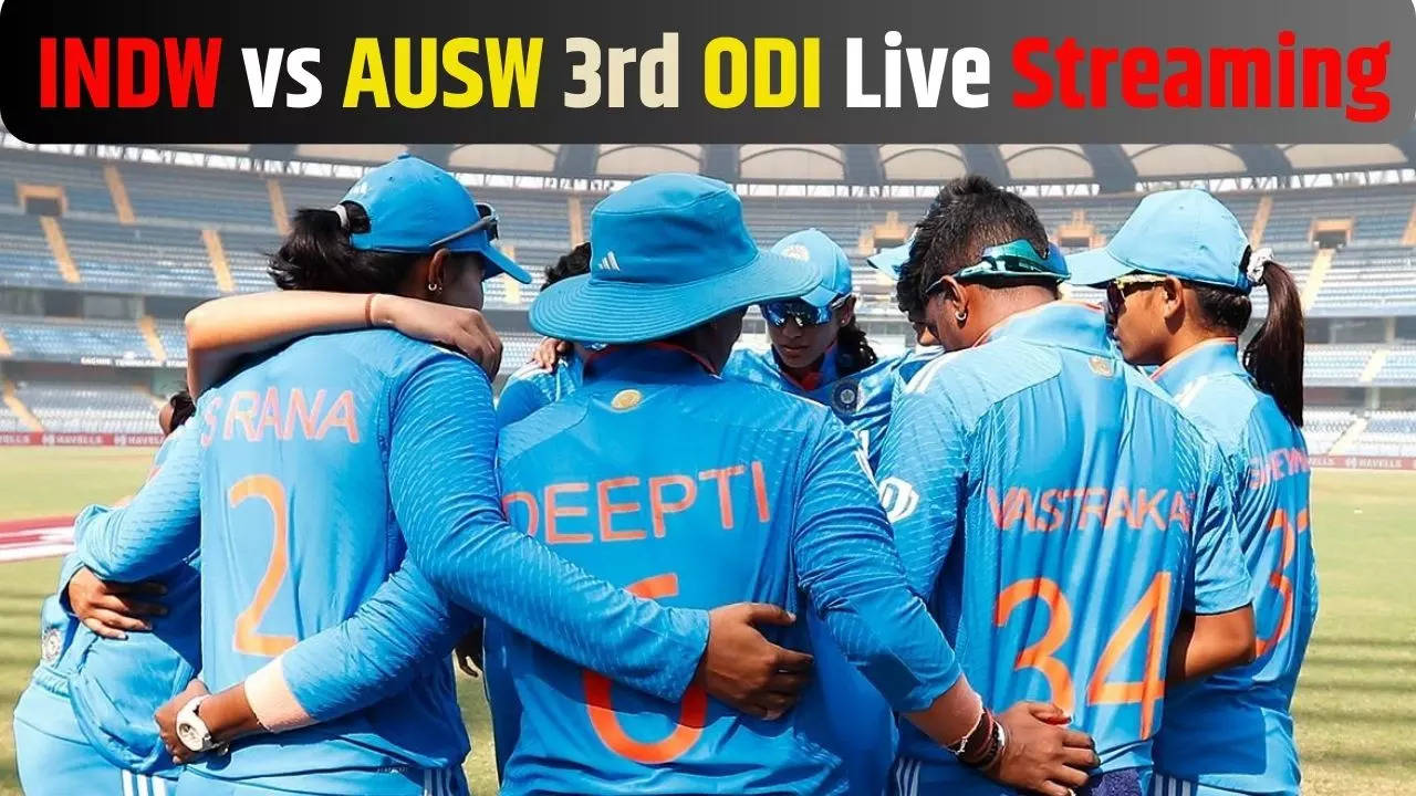 INDW vs AUSW 3rd ODI Live Streaming