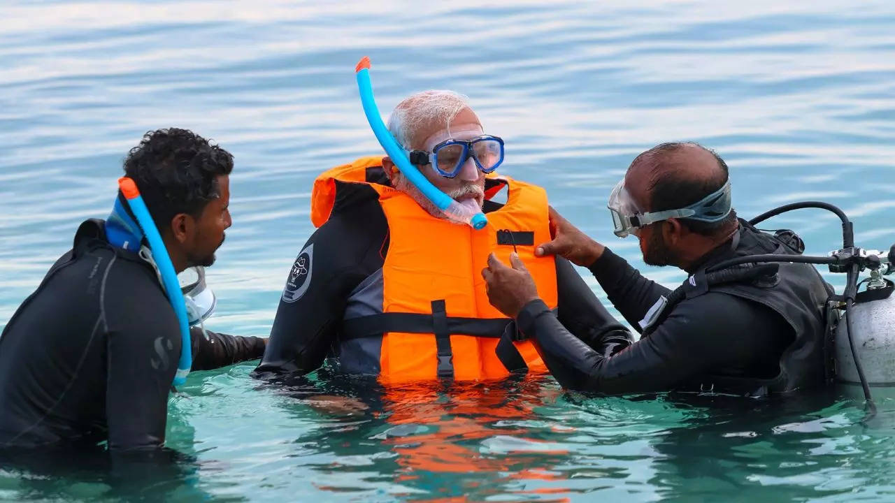 Lakshadweep Snorkeling, Lakshadweep, Snorkeling, PM Modi in Lakshadweep