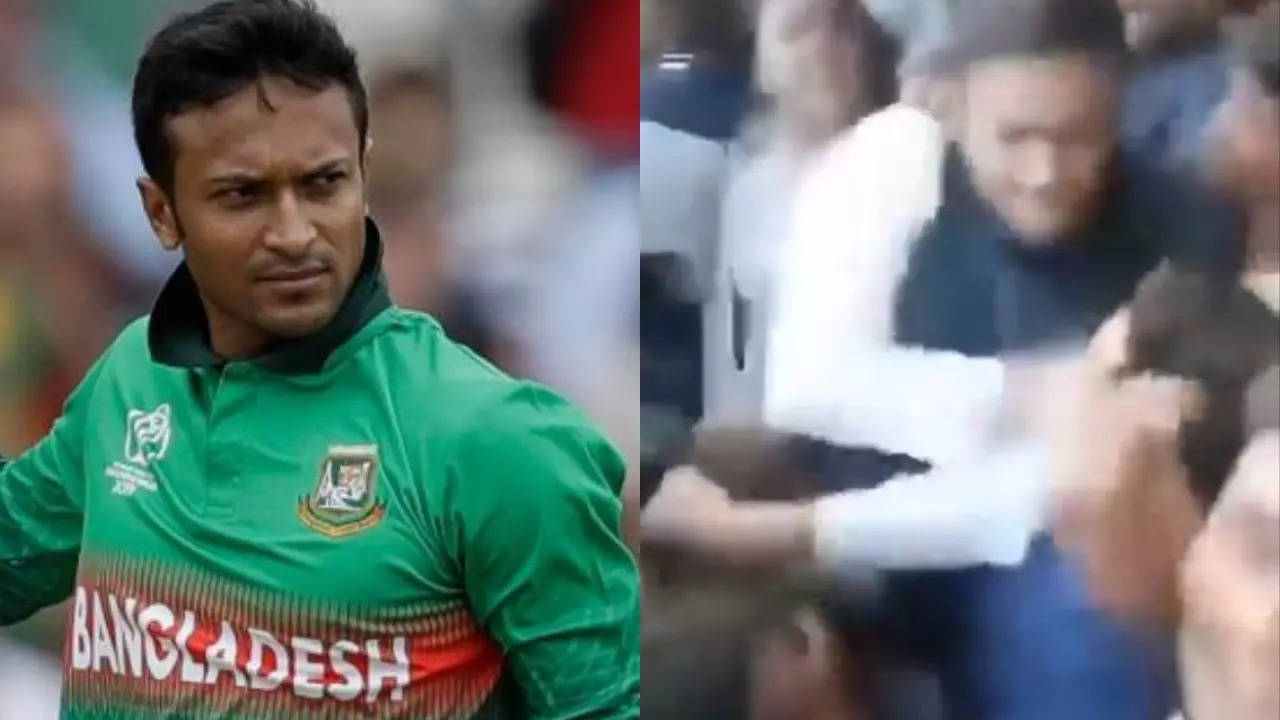 Shakib al Hasan Slaps Fan