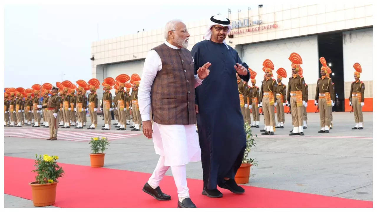 PM Modi UAE President Road Show in Gujarat