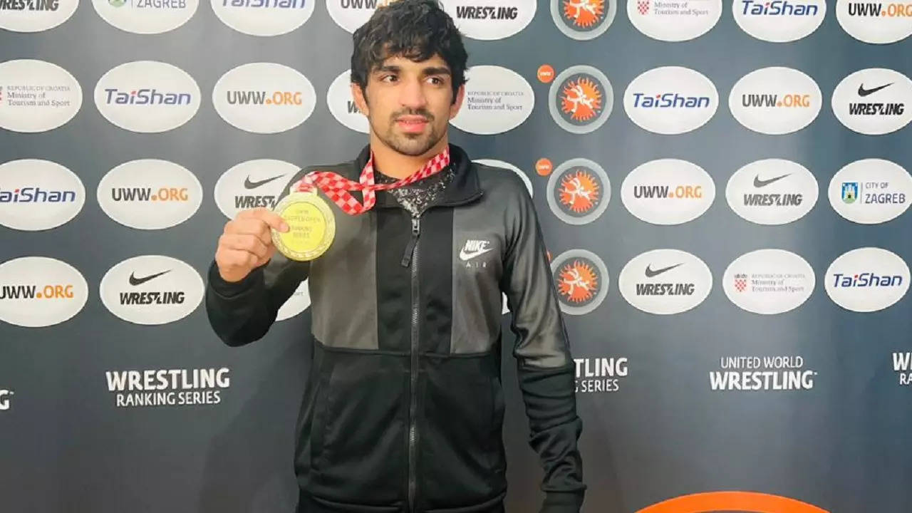 Aman Sehrawat Wins Gold Medal In Jagreb Open