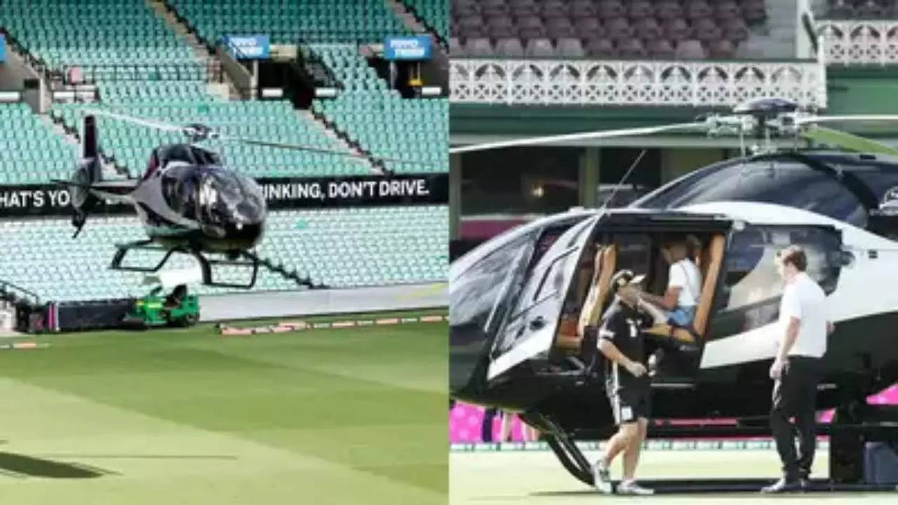 David Warner Helicopter Video