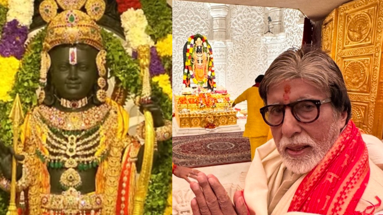 Amitabh Bachchan Shares photo from Ram Mandir