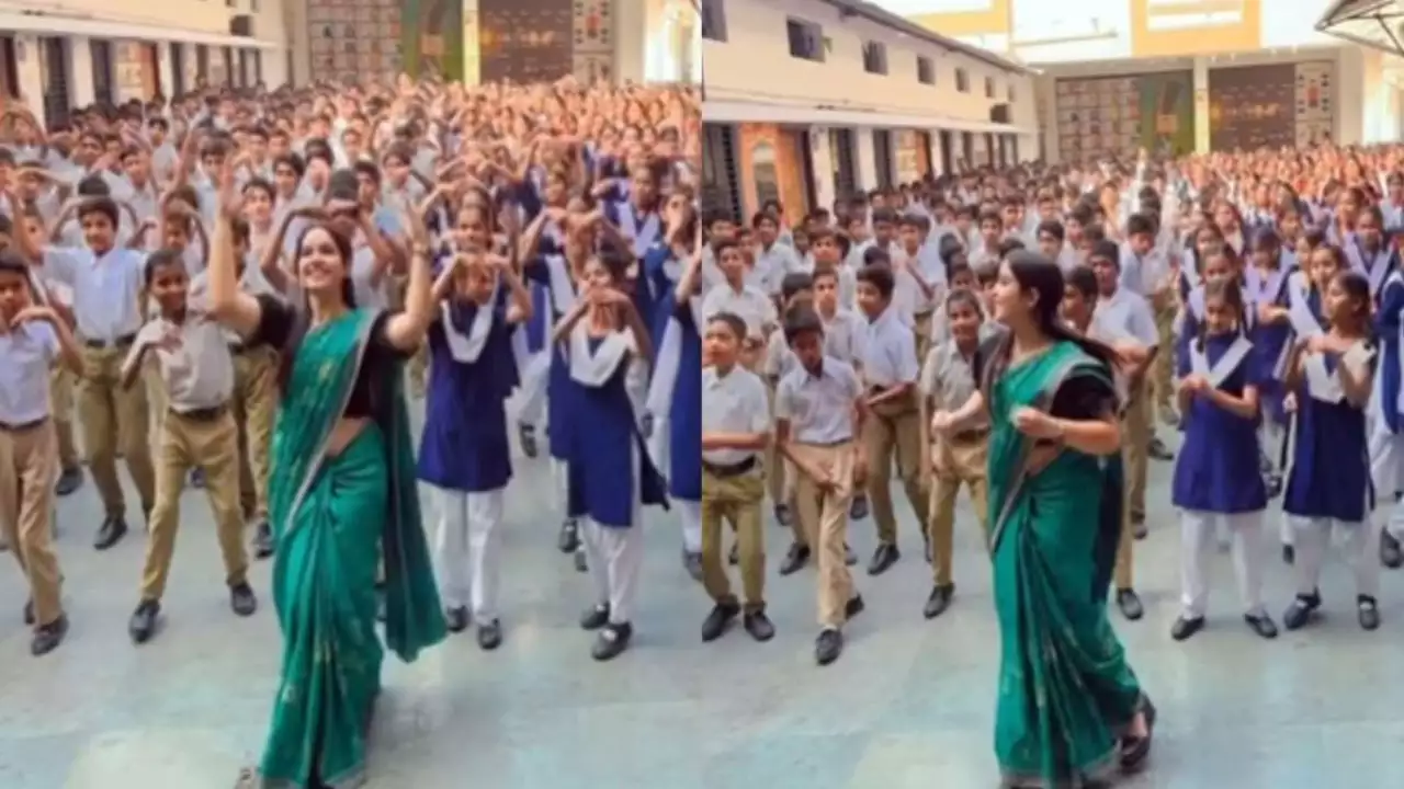 ​school kids dance on keejo kesari ke lal, viral news, trending news, trending video, वायरल न्यूज, ट्रेडिंग न्यूज, वायरल ट्रेंडिंग न्यूज, लेटेस्ट वायरल न्यूज, कीजो केसरी के लाल पर बच्चों का डांस