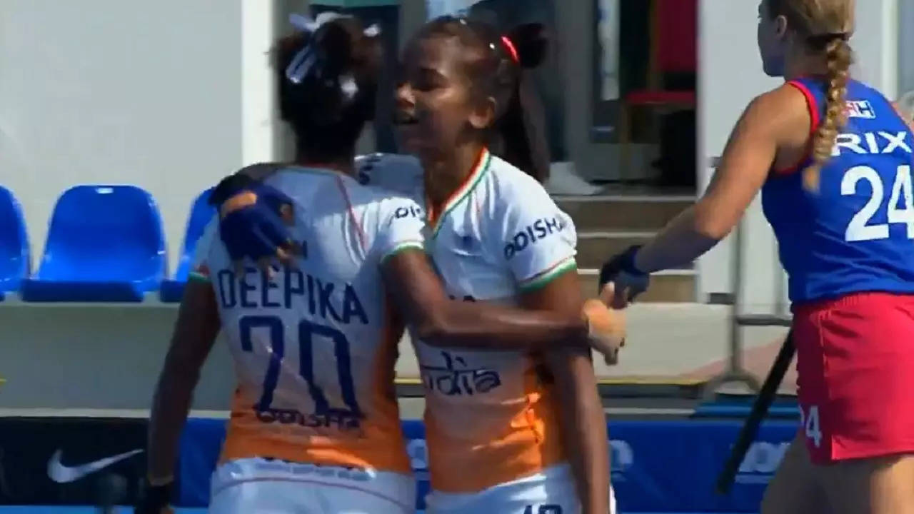 Indian women hockey team beat namibia