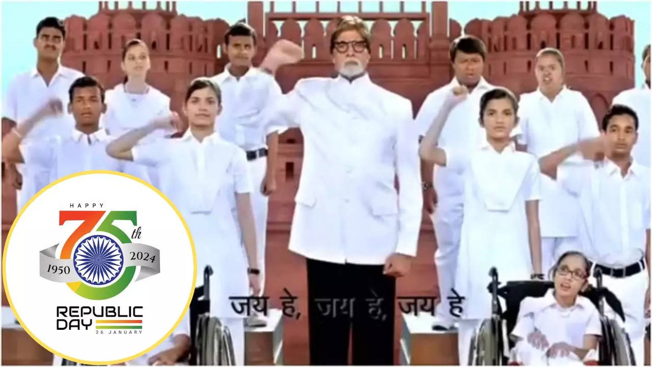 75 Republic Day : amitabh bachchan celebrate 75 republic day with disabled  students fans praises | बॉलीवुड News, Times Now Navbharat