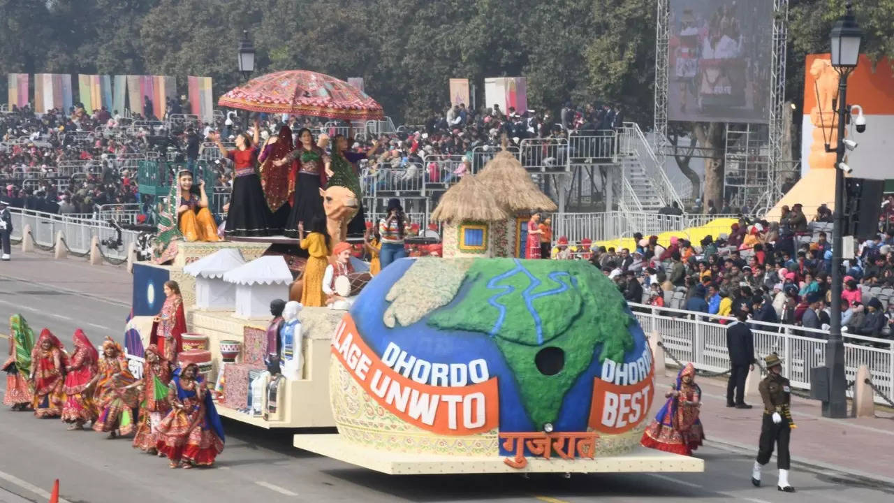 colorful tableau of Gujarat based 