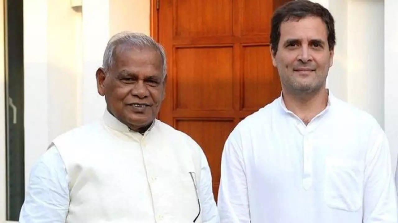 rahul gandhi jitan ram manjhi