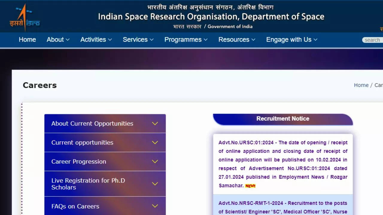 ISRO Recruitment 2024, Sarkari Naukri 2024