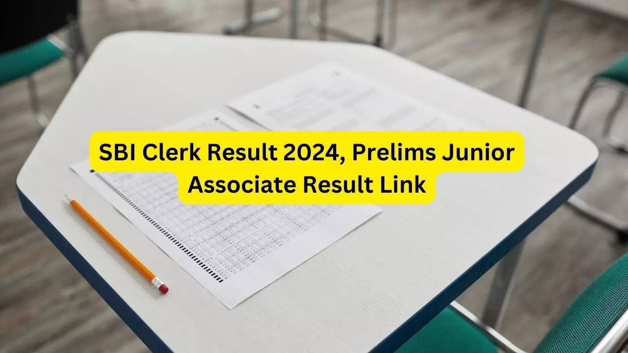 SBI Clerk Result 2024, Prelims Junior Associate Result Link