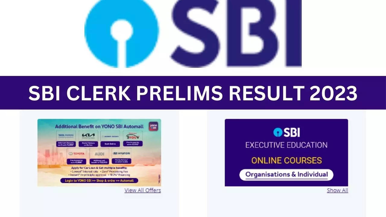 SBI Clerk Prelims Result 2023 Date, Kab Aayega