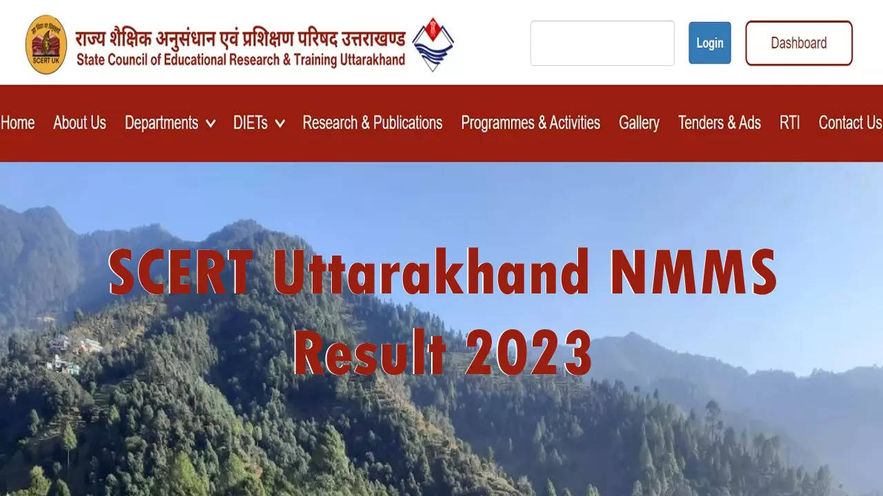 SCERT Uttarakhand NMMS Result