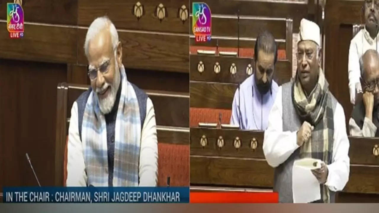 PM Modi-Mallikarjun Kharge