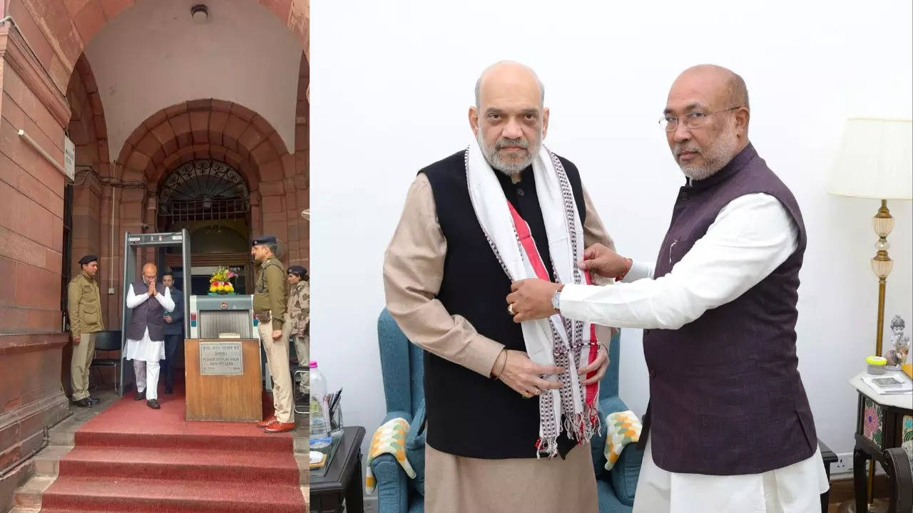 Biren Singh Meets Amit Shah