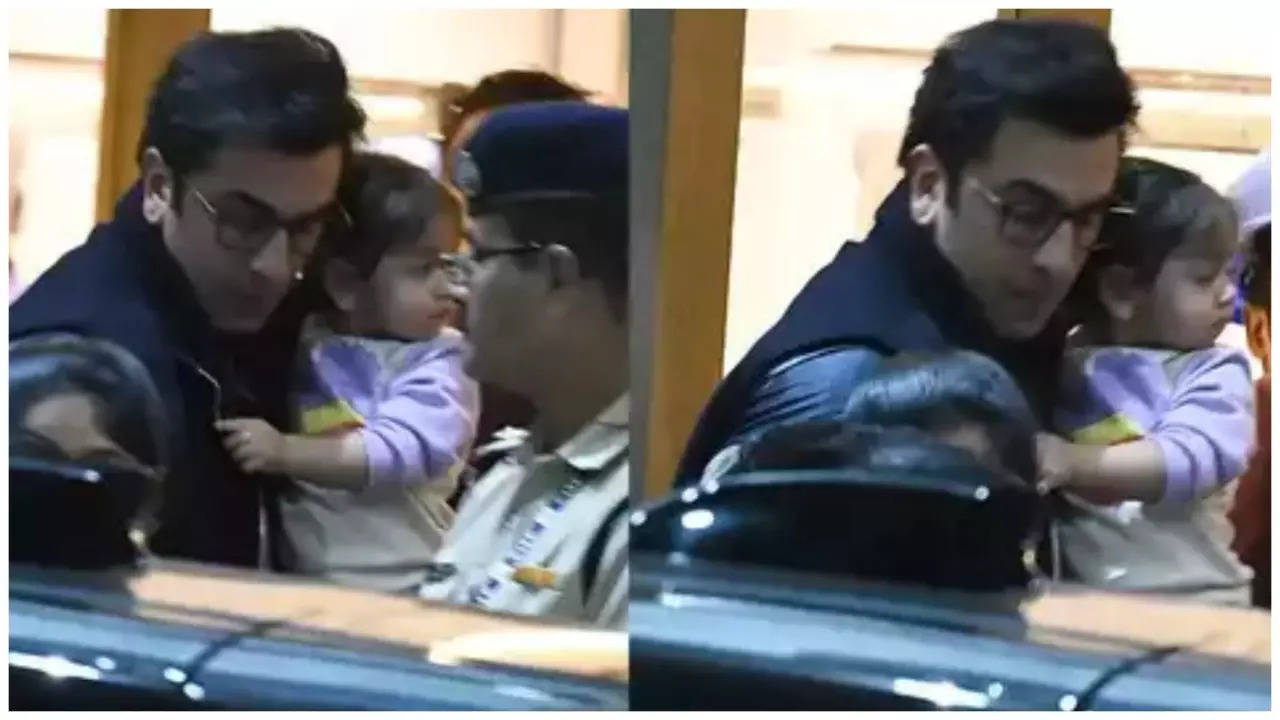 Ranbir Kapoor With Daughter Raha