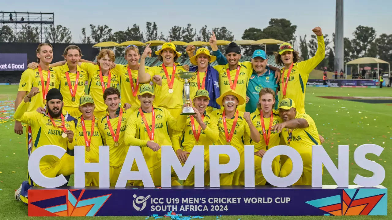 U19 World Cup 2024 Australia beat India in Final Won Fouth Under 19
