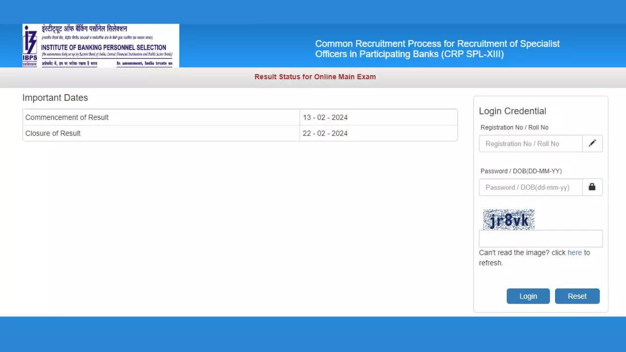 IBPS SO Mains Result 2024, Sarkari Result 2024 IBPS Specialist Officer