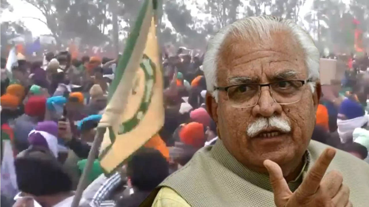 CM Manohar Lal Khattar on Kisan Andolan Delhi Chalo March