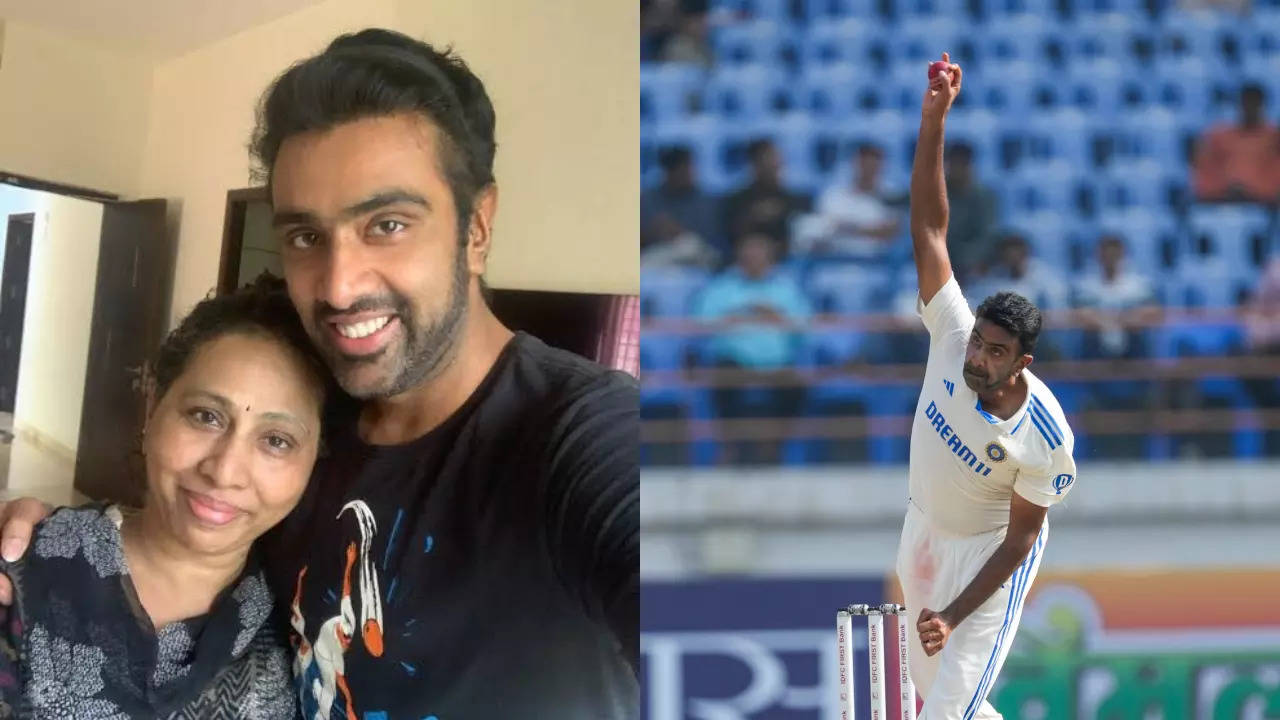 Ravichandran Ashwin With his Mother