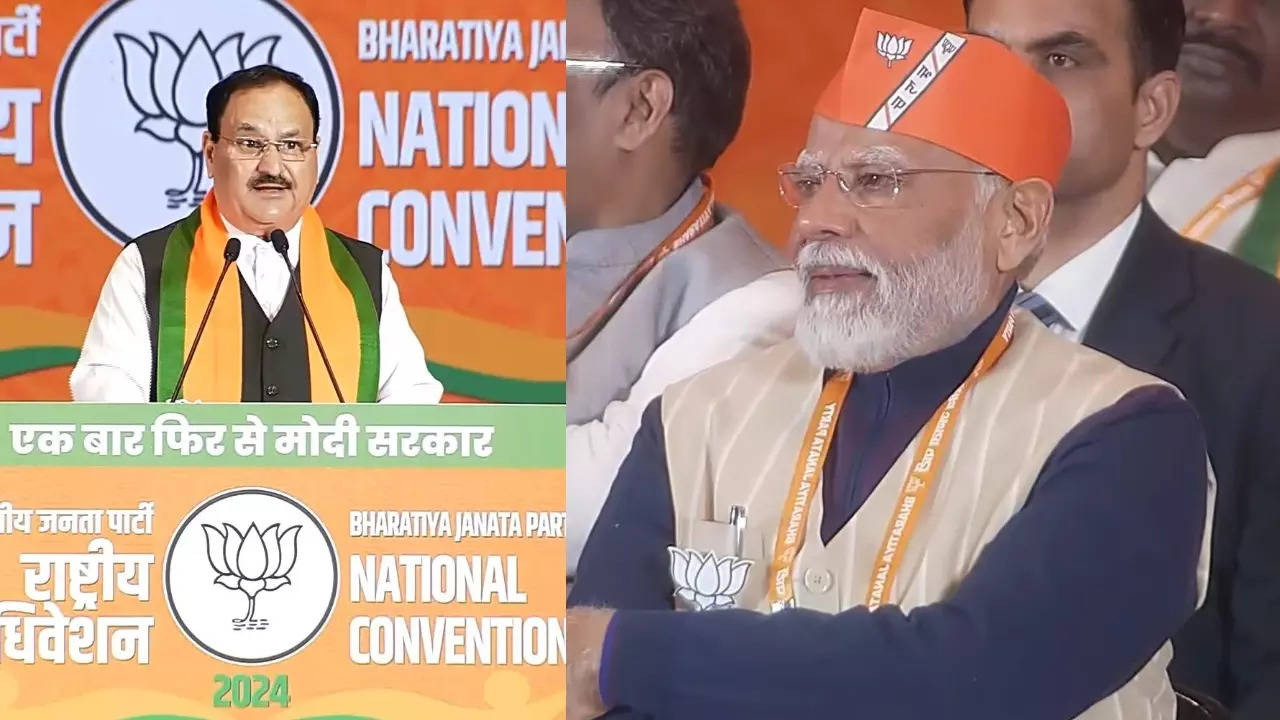 JP Nadda on PM Modi BJP National Convention