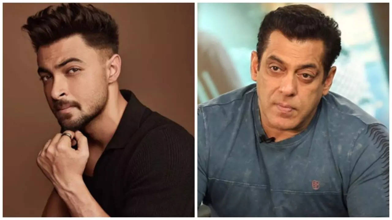 Aayush Sharma and Salman Khan