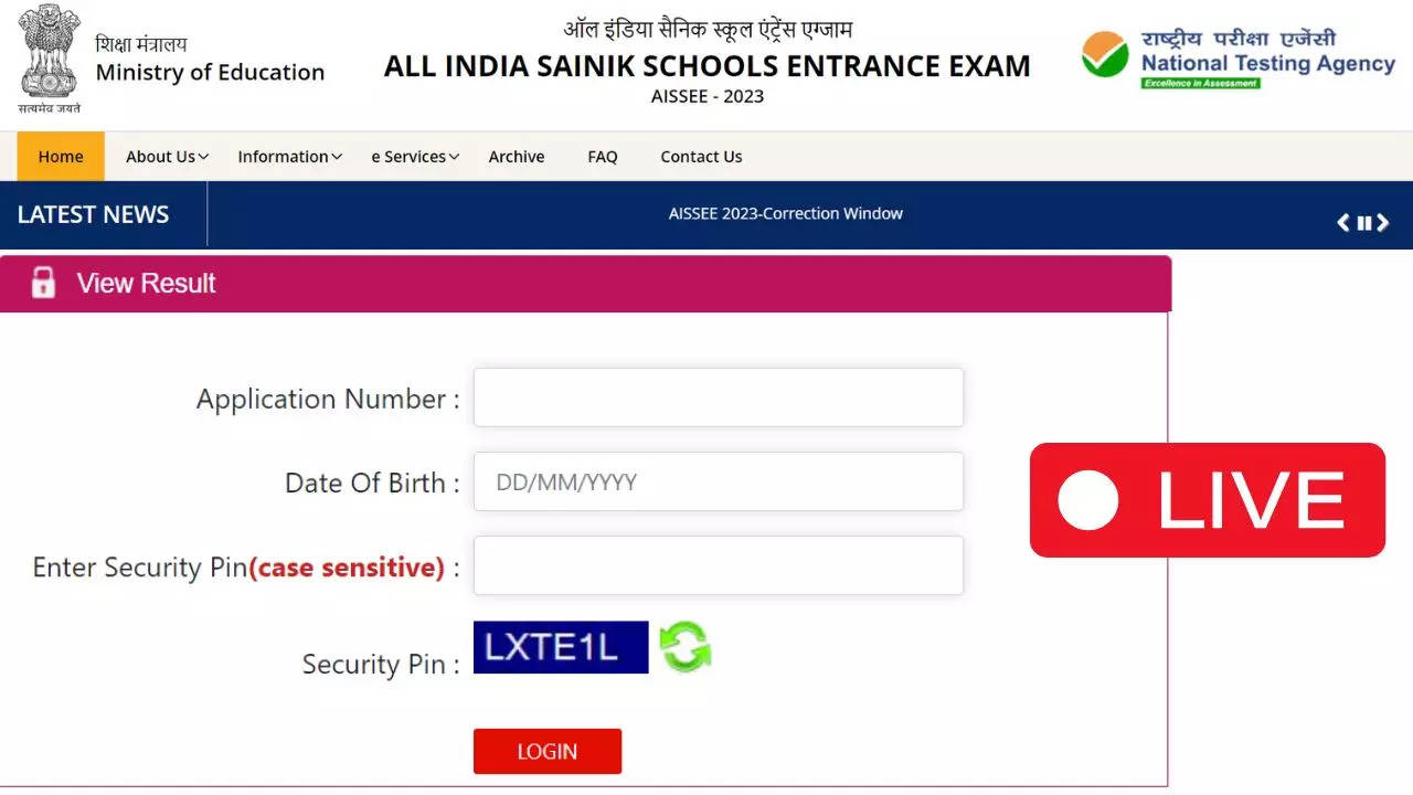 Sainik School Result 2024