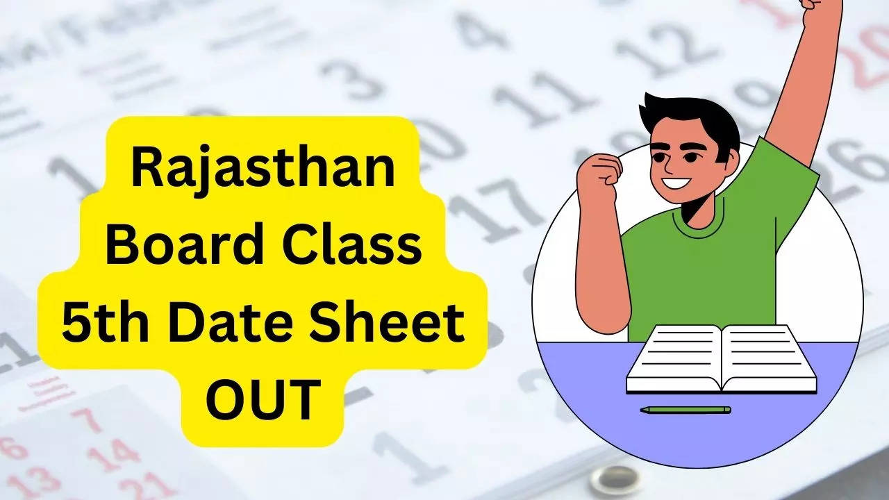 Rajasthan Board Class 5th Date Sheet OUT