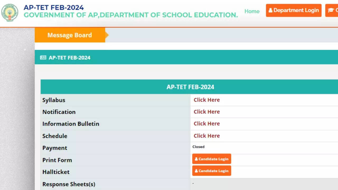 AP TET Admit Card 2024 Released