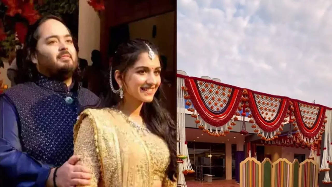 Anant Ambani- Radhika Merchant Pre Wedding Venue Decorated With Flower ...