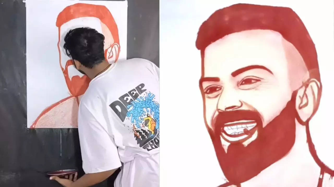 virat kohli painting