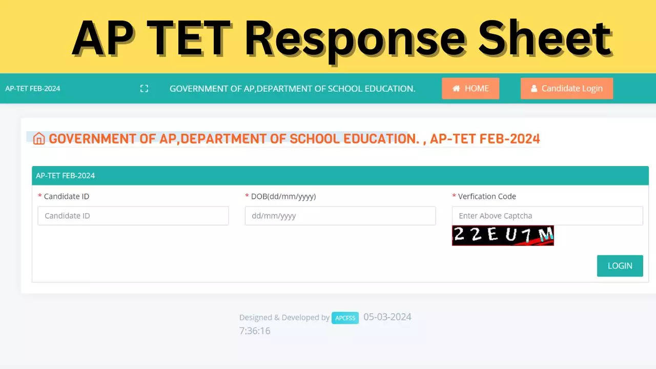 AP TET Response Sheet